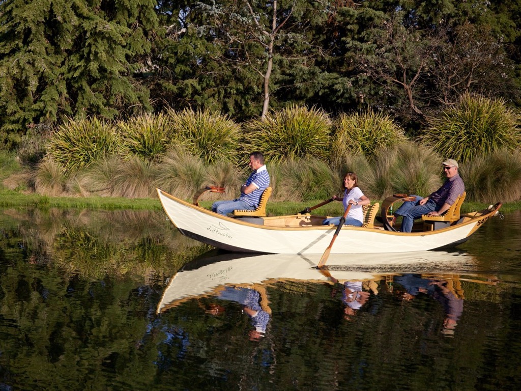 Karen Brooks with a Driftwater Driftboat.