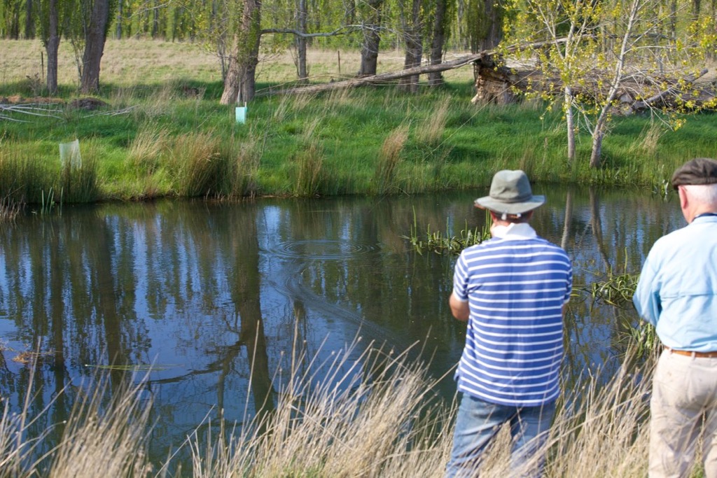 Sean McSharry and Peter Hayes stalk risers on Peter's Creek