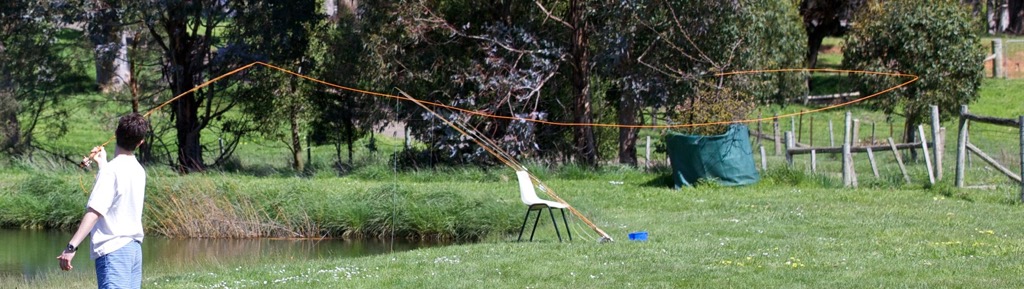 Lachie Hayes rolls a fast, tight loop of a 