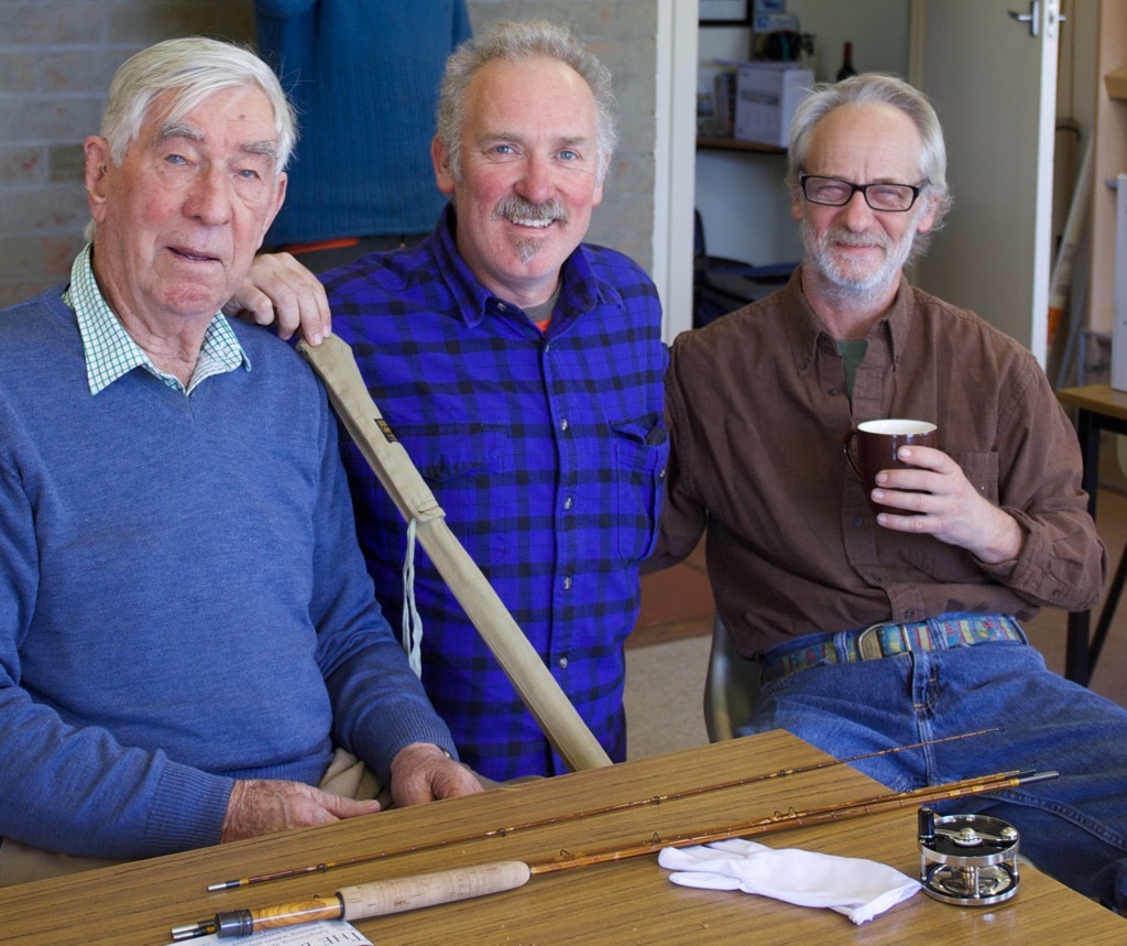 Michael Youl, Nick Taransky and Jeff Wagner.  Michael's Great-Great-Grandfather brought the first brown trout to Australia in 1864.