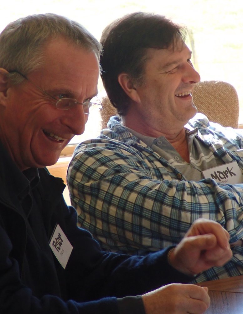 Peter Austin and Mark Rampant share a moment.