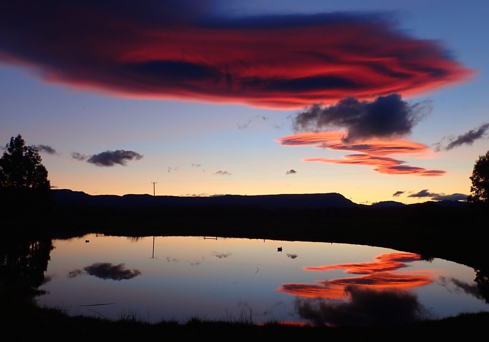 Another stupendous sunset over the casting pool