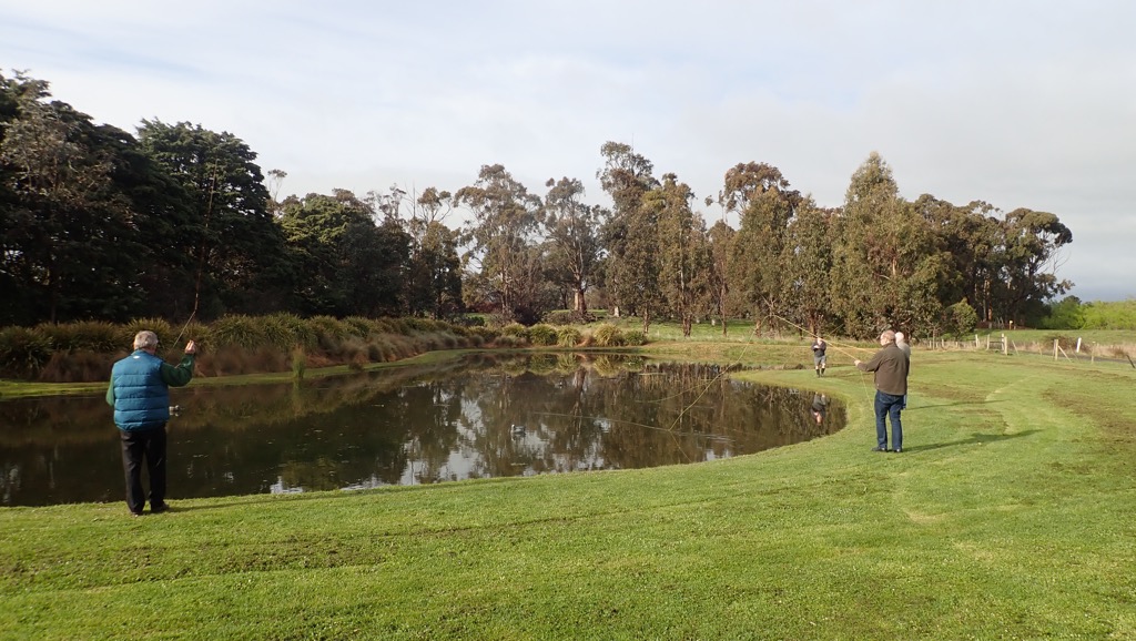 The casting pool is well used over the weekend!