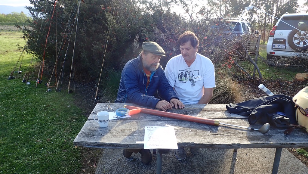 Mark Rampant - one of our passionatre two handed makers soaks up the wisdom!